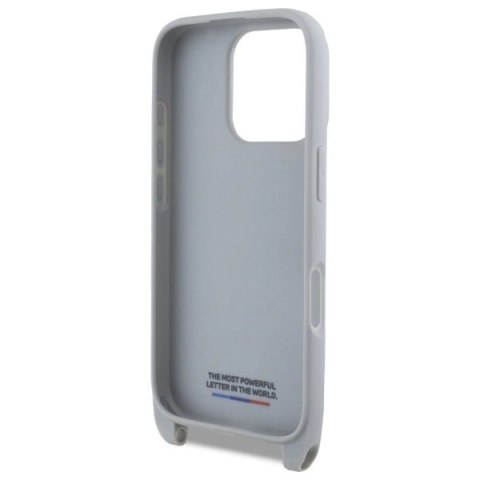 Etui BMW M Edition Carbon Stripe & Strap na iPhone 16 Pro - szare Etui BMW M Edition Carbon Stripe & Strap na iPhone 16 Pro - szare