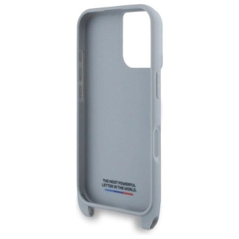 Etui BMW M Edition Carbon Stripe & Strap na iPhone 16 - szare