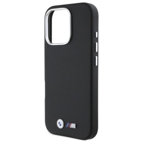 Etui BMW M Edition Kevlar wrapped metal na iPhone 16 Pro - czarne Etui BMW M Edition Kevlar wrapped metal na iPhone 16 Pro - czarne