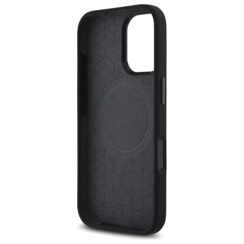Etui BMW M Silicone Printed Ring MagSafe na iPhone 16 - czarne