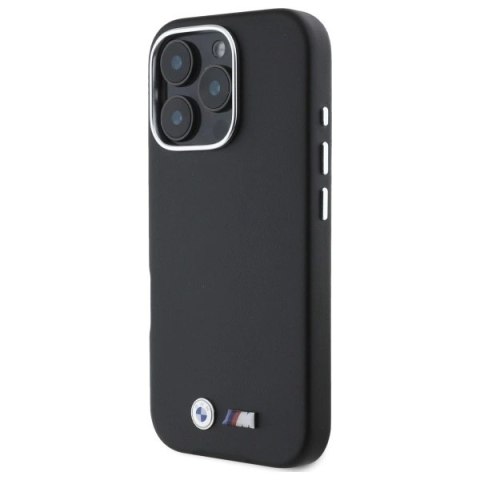 Etui BMW M Smooth Full Wrapped Metal MagSafe na iPhone 16 Pro Max - czarne