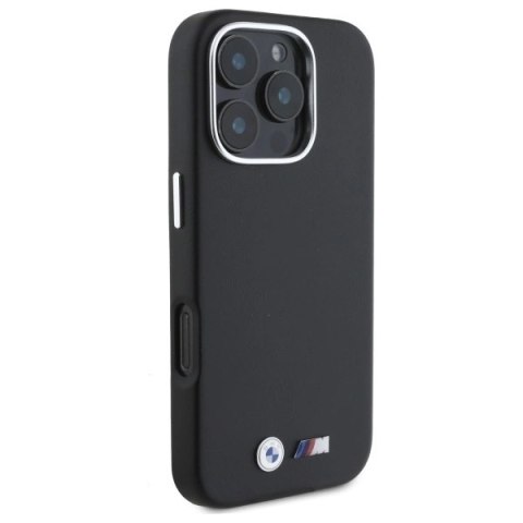 Etui BMW M Smooth Full Wrapped Metal MagSafe na iPhone 16 Pro Max - czarne