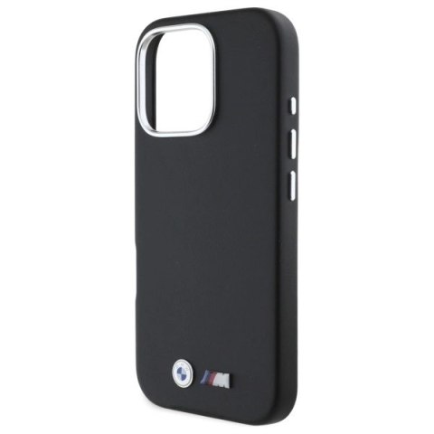 Etui BMW M Smooth Full Wrapped Metal MagSafe na iPhone 16 Pro Max - czarne