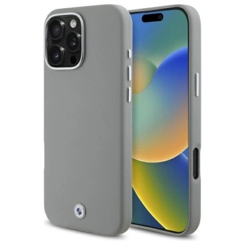 Etui BMW Sign Full Wrapped Metal MagSafe na iPhone 16 Pro Max - szare