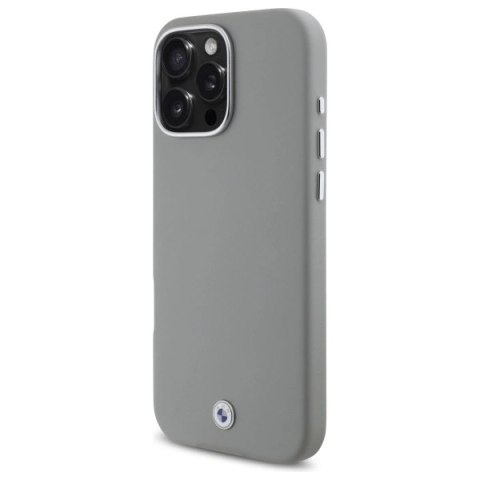 Etui BMW Sign Full Wrapped Metal MagSafe na iPhone 16 Pro Max - szare