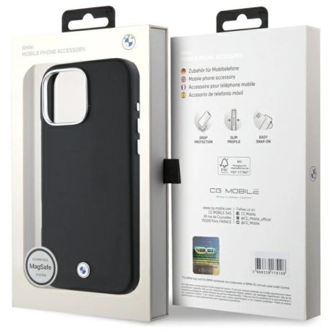 Etui BMW Sign Full Wrapped Metal MagSafe na iPhone 16 Pro - czarne