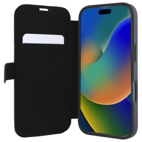 Etui BMW Signature Leather Wordmark na iPhone 16 - czarne Etui BMW Signature Leather Wordmark na iPhone 16 - czarne