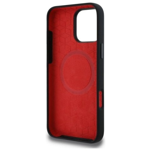 Etui BMW Silicone Middle Stripe MagSafe na iPhone 16 Pro Max - czarne Etui BMW Silicone Middle Stripe MagSafe na iPhone 16 Pro Max - czarne