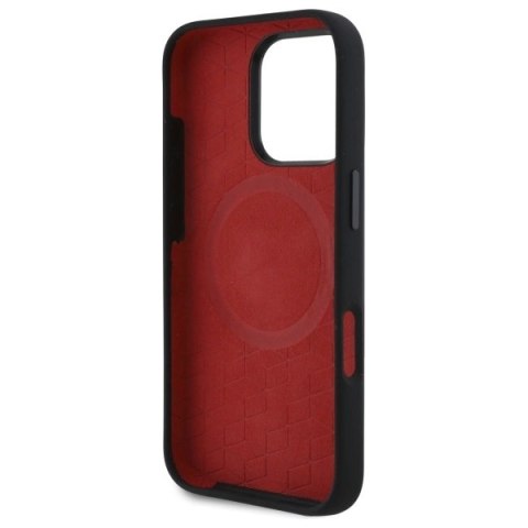 Etui BMW Silicone Random Lines MagSafe na iPhone 16 Pro - czarne Etui BMW Silicone Random Lines MagSafe na iPhone 16 Pro - czarne