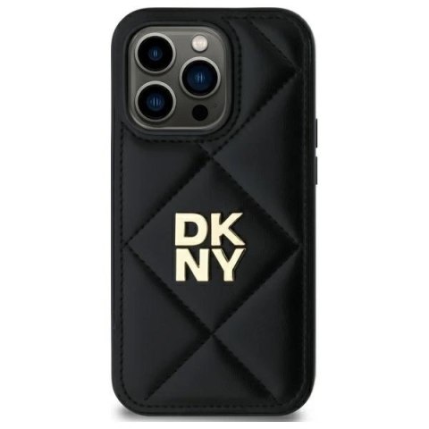 Etui DKNY Quilted Stack Logo na iPhone 14 Pro Max - czarne Etui DKNY Quilted Stack Logo na iPhone 14 Pro Max - czarne