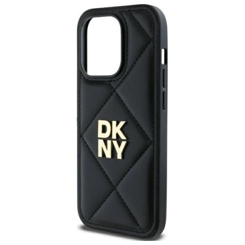 Etui DKNY Quilted Stack Logo na iPhone 14 Pro Max - czarne Etui DKNY Quilted Stack Logo na iPhone 14 Pro Max - czarne