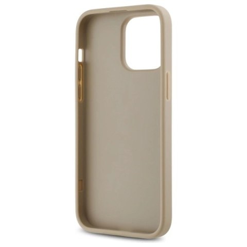 Etui DKNY Quilted Stack Logo na iPhone 14 Pro - beżowe Etui DKNY Quilted Stack Logo na iPhone 14 Pro - beżowe