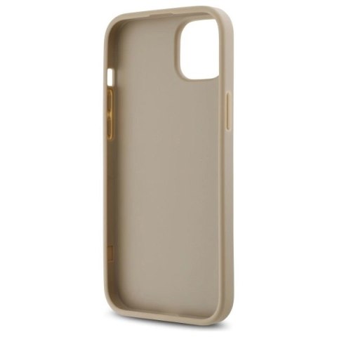 Etui DKNY Quilted Stack Logo na iPhone 15 Plus - beżowe Etui DKNY Quilted Stack Logo na iPhone 15 Plus - beżowe