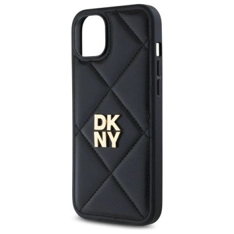 Etui DKNY Quilted Stack Logo na iPhone 15 Plus - czarne Etui DKNY Quilted Stack Logo na iPhone 15 Plus - czarne