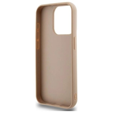 Etui DKNY Quilted Stack Logo na iPhone 15 Pro - beżowe Etui DKNY Quilted Stack Logo na iPhone 15 Pro - beżowe