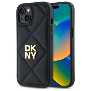 Etui DKNY Quilted Stack Logo na iPhone 15 - czarne