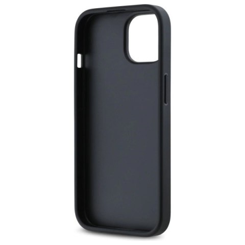 Etui DKNY Quilted Stack Logo na iPhone 15 - czarne Etui DKNY Quilted Stack Logo na iPhone 15 - czarne
