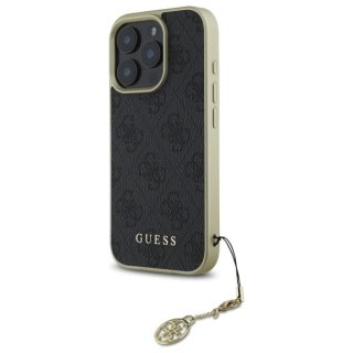 Etui Guess 4G Charms Collection na iPhone 16 Pro Max - czarne