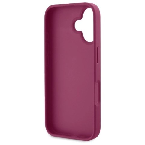 Etui Guess Fixed Glitter Big 4G na iPhone 16 - fioletowe Etui Guess Fixed Glitter Big 4G na iPhone 16 - fioletowe
