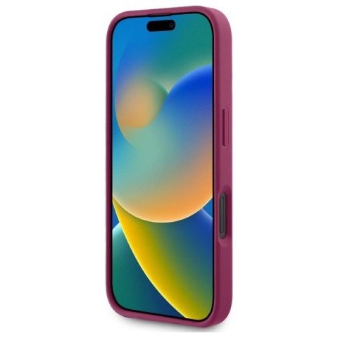 Etui Guess Fixed Glitter Big 4G na iPhone 16 - fioletowe Etui Guess Fixed Glitter Big 4G na iPhone 16 - fioletowe