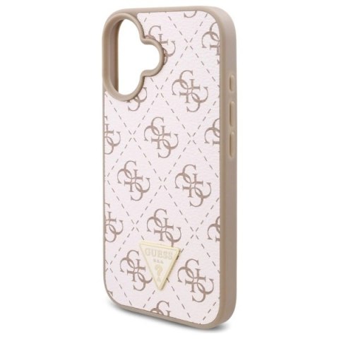 Etui Guess New 4G Triangle na iPhone 16 Plus - białe Etui Guess New 4G Triangle na iPhone 16 Plus - białe