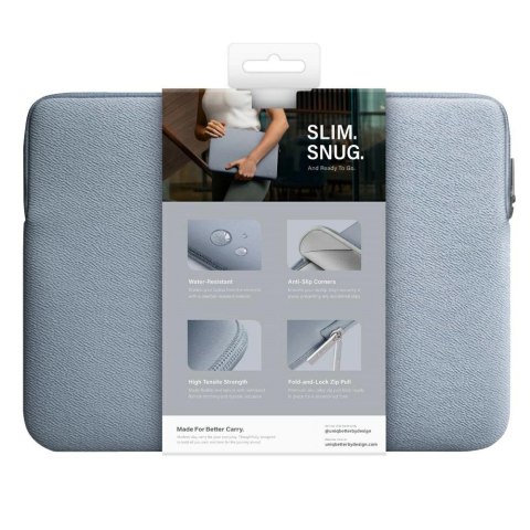 Etui UNIQ neoprene laptop Sleeve 14" Cyprus Water-Resistant - niebieskie