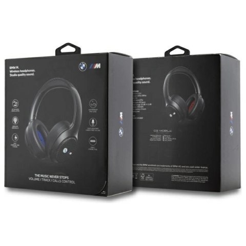 Słuchawki nauszne BMW Encmetal Logos Bluetooth ANC - czarne