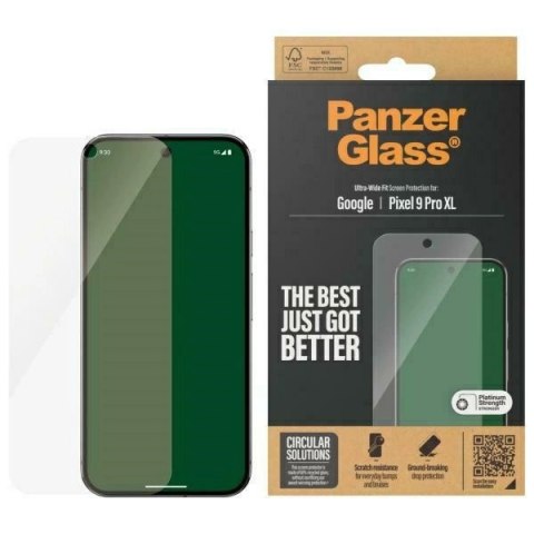Szkło hartowane PanzerGlass Ultra-Wide Fit Screen Protection na Google Pixel 9 Pro XL - przezroczyste Szkło hartowane PanzerGlass Ultra-Wide Fit Screen Protection na Google Pixel 9 Pro XL - przezroczyste