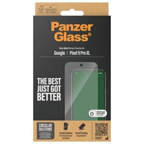 Szkło hartowane PanzerGlass Ultra-Wide Fit Screen Protection na Google Pixel 9 Pro XL - przezroczyste Szkło hartowane PanzerGlass Ultra-Wide Fit Screen Protection na Google Pixel 9 Pro XL - przezroczyste