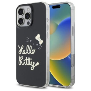 Etui Hello Kitty IML Golden Diva MagSafe na iPhone 16 Pro Max - czarne