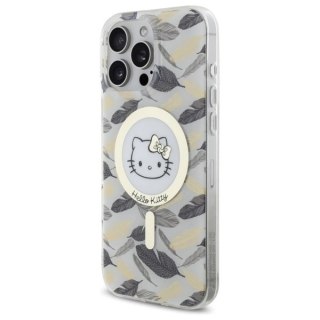 Etui Hello Kitty IML Golden Leaves MagSafe na iPhone 16 Pro Max - białe