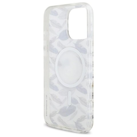 Etui Hello Kitty IML Golden Leaves MagSafe na iPhone 16 Pro Max - białe Etui Hello Kitty IML Golden Leaves MagSafe na iPhone 16 Pro Max - białe