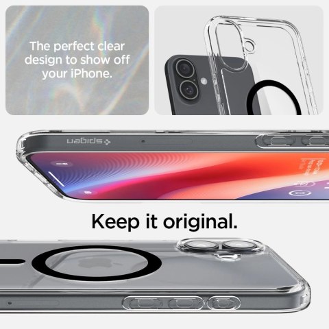 Etui Spigen Ultra Hybrid Mag z MagSafe na iPhone 16 Plus - czarne Etui Spigen Ultra Hybrid Mag z MagSafe na iPhone 16 Plus - czarne