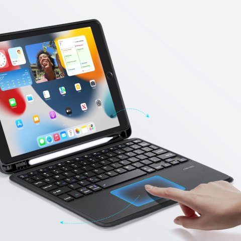 Etui z klawiaturą Bluetooth Dux Ducis DK Series do Apple iPad 7/8/9 10.2''/iPad Air 3/iPad Pro 10.5'' (2017) - czarne Etui z klawiaturą Bluetooth Dux Ducis DK Series do Apple iPad 7/8/9 10.2''/iPad Air 3/iPad Pro 10.5'' (2017) - czarne
