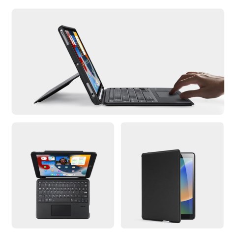 Etui z klawiaturą Bluetooth Dux Ducis DK Series do Apple iPad 7/8/9 10.2''/iPad Air 3/iPad Pro 10.5'' (2017) - czarne Etui z klawiaturą Bluetooth Dux Ducis DK Series do Apple iPad 7/8/9 10.2''/iPad Air 3/iPad Pro 10.5'' (2017) - czarne