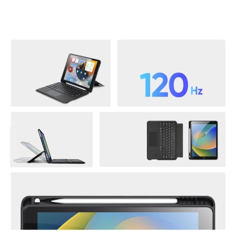 Etui z klawiaturą Bluetooth Dux Ducis DK Series do Apple iPad 7/8/9 10.2''/iPad Air 3/iPad Pro 10.5'' (2017) - czarne Etui z klawiaturą Bluetooth Dux Ducis DK Series do Apple iPad 7/8/9 10.2''/iPad Air 3/iPad Pro 10.5'' (2017) - czarne