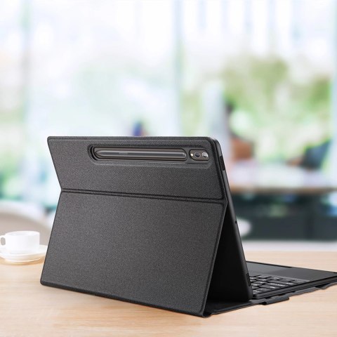 Etui z klawiaturą Bluetooth Dux Ducis (Seria TK) do Samsung Tab S9 Plus / S9 FE Plus - czarne Etui z klawiaturą Bluetooth Dux Ducis (Seria TK) do Samsung Tab S9 Plus / S9 FE Plus - czarne