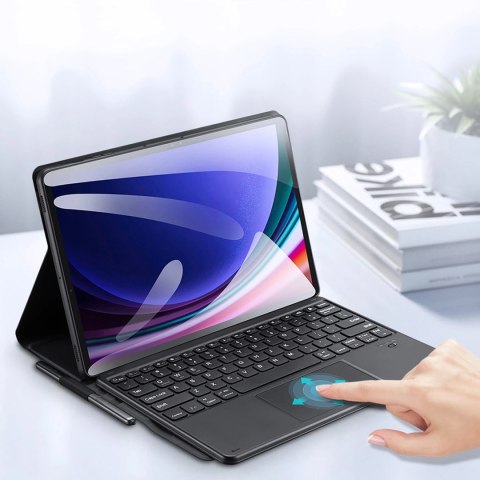 Etui z klawiaturą Bluetooth Dux Ducis (Seria TK) do Samsung Tab S9 Plus / S9 FE Plus - czarne Etui z klawiaturą Bluetooth Dux Ducis (Seria TK) do Samsung Tab S9 Plus / S9 FE Plus - czarne