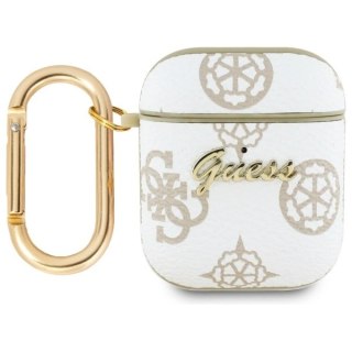 Guess GUA2PG4GPH AirPods 1/2 cover biały/white 4G Hook