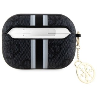 Guess GUAP2P4RPSK AirPods Pro 2 (2022/2023) cover czarny/black 4G Printed Stripes Charm