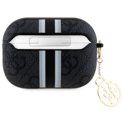 Guess GUAP2P4RPSK AirPods Pro 2 (2022/2023) cover czarny/black 4G Printed Stripes Charm