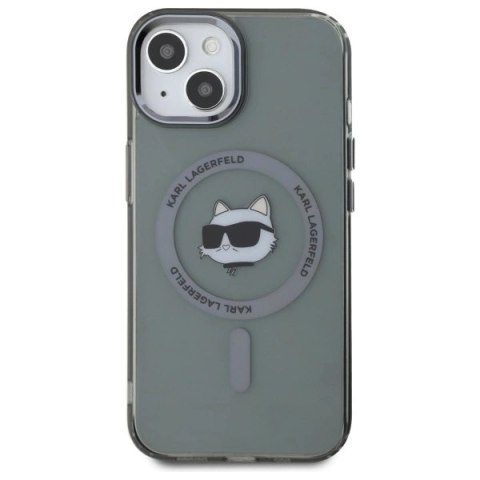 Karl Lagerfeld KLHMP15SHLSCHK iPhone 15 6.1" czarny/black hardcase IML Metal Choupette Head MagSafe Karl Lagerfeld KLHMP15SHLSCHK iPhone 15 6.1" czarny/black hardcase IML Metal Choupette Head MagSafe