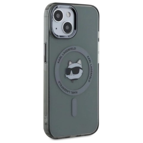 Karl Lagerfeld KLHMP15SHLSCHK iPhone 15 6.1" czarny/black hardcase IML Metal Choupette Head MagSafe Karl Lagerfeld KLHMP15SHLSCHK iPhone 15 6.1" czarny/black hardcase IML Metal Choupette Head MagSafe