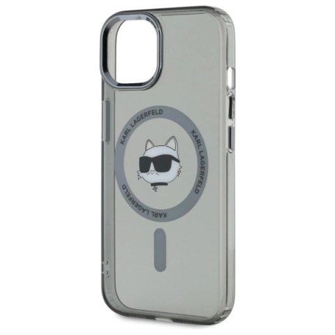 Karl Lagerfeld KLHMP15SHLSCHK iPhone 15 6.1" czarny/black hardcase IML Metal Choupette Head MagSafe Karl Lagerfeld KLHMP15SHLSCHK iPhone 15 6.1" czarny/black hardcase IML Metal Choupette Head MagSafe