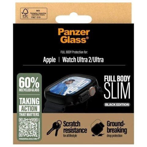 PanzerGlass Full Body Slim Apple Watch Ultra 2 / Ultra 49mm czarny/black 3718 PanzerGlass Full Body Slim Apple Watch Ultra 2 / Ultra 49mm czarny/black 3718
