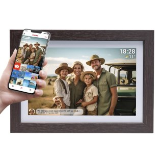 Ramka cyfrowa 10.1" Denver Frameo PFF-1042DW - brązowa