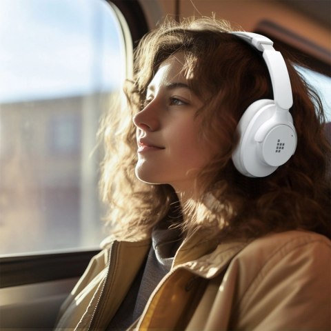 Słuchawki bezprzewodowe Tronsmart Sounfii Q20 ANC nauszne Bluetooth 5.3 - białe Słuchawki bezprzewodowe Tronsmart Sounfii Q20 ANC nauszne Bluetooth 5.3 - białe