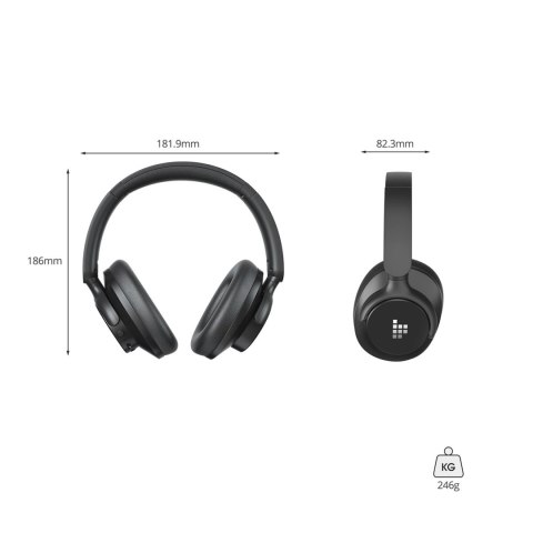 Słuchawki bezprzewodowe Tronsmart Sounfii Q20 ANC nauszne Bluetooth 5.3 - czarne Słuchawki bezprzewodowe Tronsmart Sounfii Q20 ANC nauszne Bluetooth 5.3 - czarne