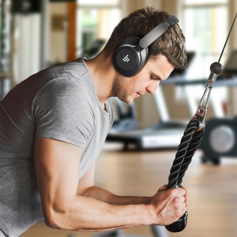 Słuchawki bezprzewodowe Tronsmart Sounfii Q20 ANC nauszne Bluetooth 5.3 - czarne Słuchawki bezprzewodowe Tronsmart Sounfii Q20 ANC nauszne Bluetooth 5.3 - czarne