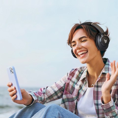 Słuchawki bezprzewodowe Tronsmart Sounfii Q20 ANC nauszne Bluetooth 5.3 - czarne Słuchawki bezprzewodowe Tronsmart Sounfii Q20 ANC nauszne Bluetooth 5.3 - czarne
